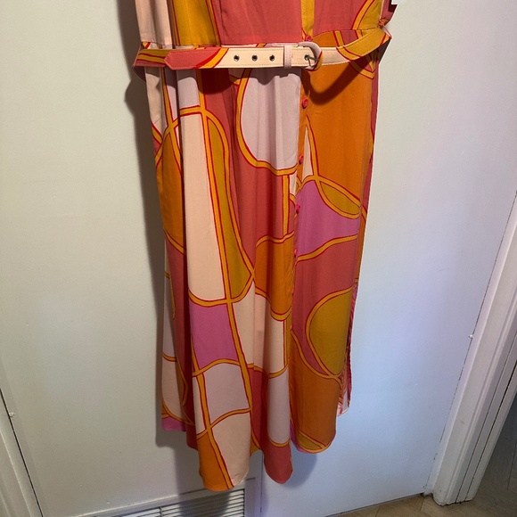 NWT Donna Morgan Sleeveless Button Down Maxi Dress - Picture 12 of 16